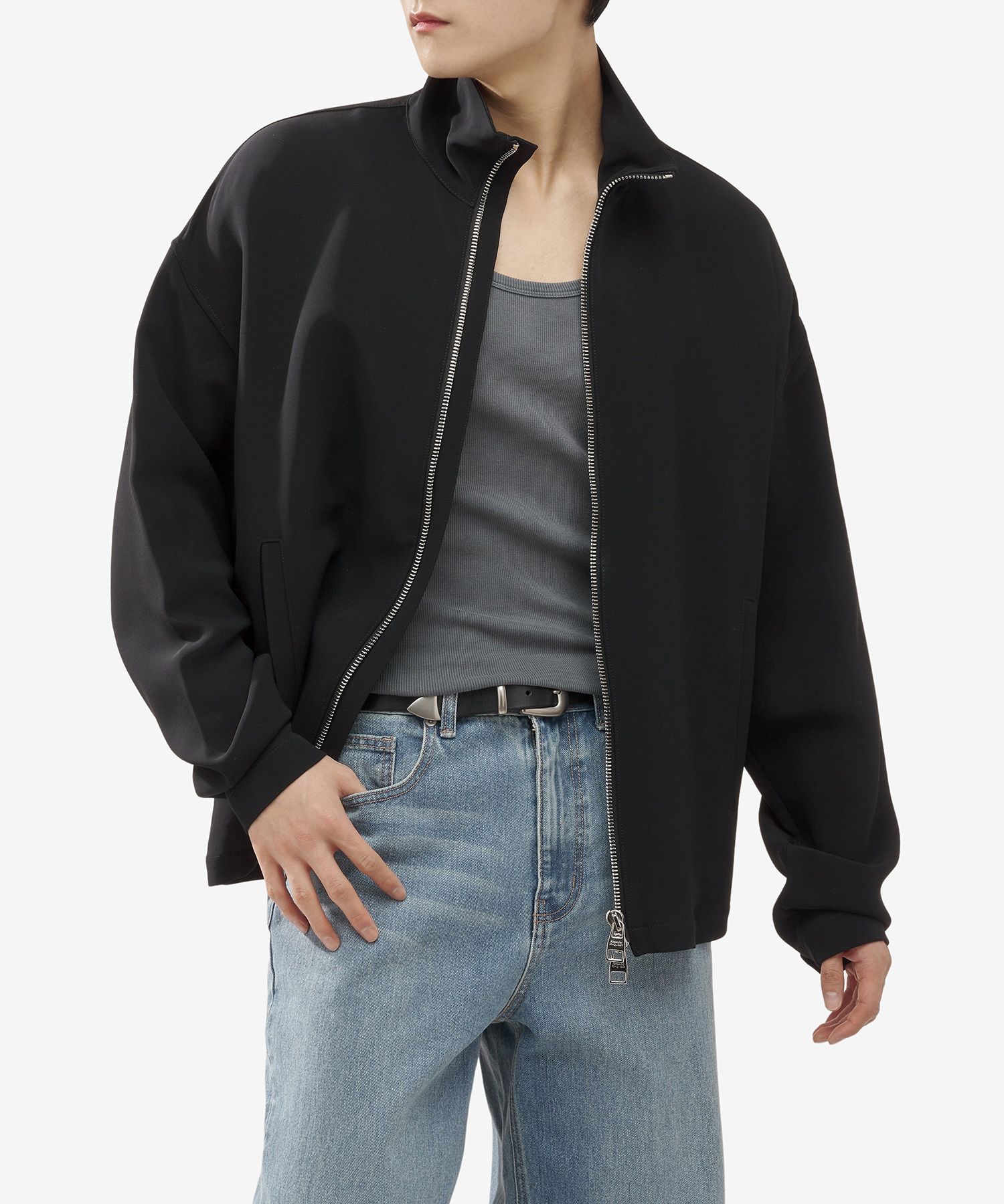 MUSINSA公式 | ALEXANDER McQUEEN ハイネックジップアップボンバー 