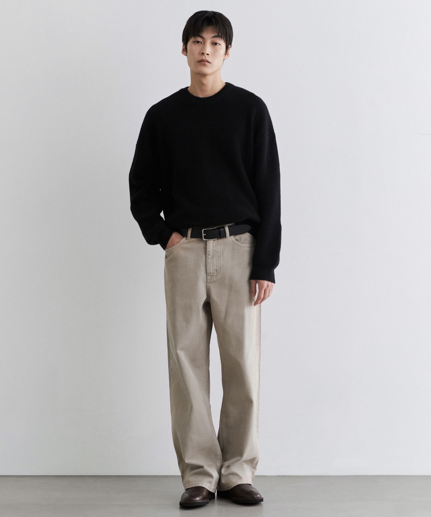 ★MUSINSA STANDARD★ Garment Dyed Wide Denim Pants Desert Pi MUSINSA | MUSINSA STANDARD Garment Dyed Wide Denim Pants [Beige]