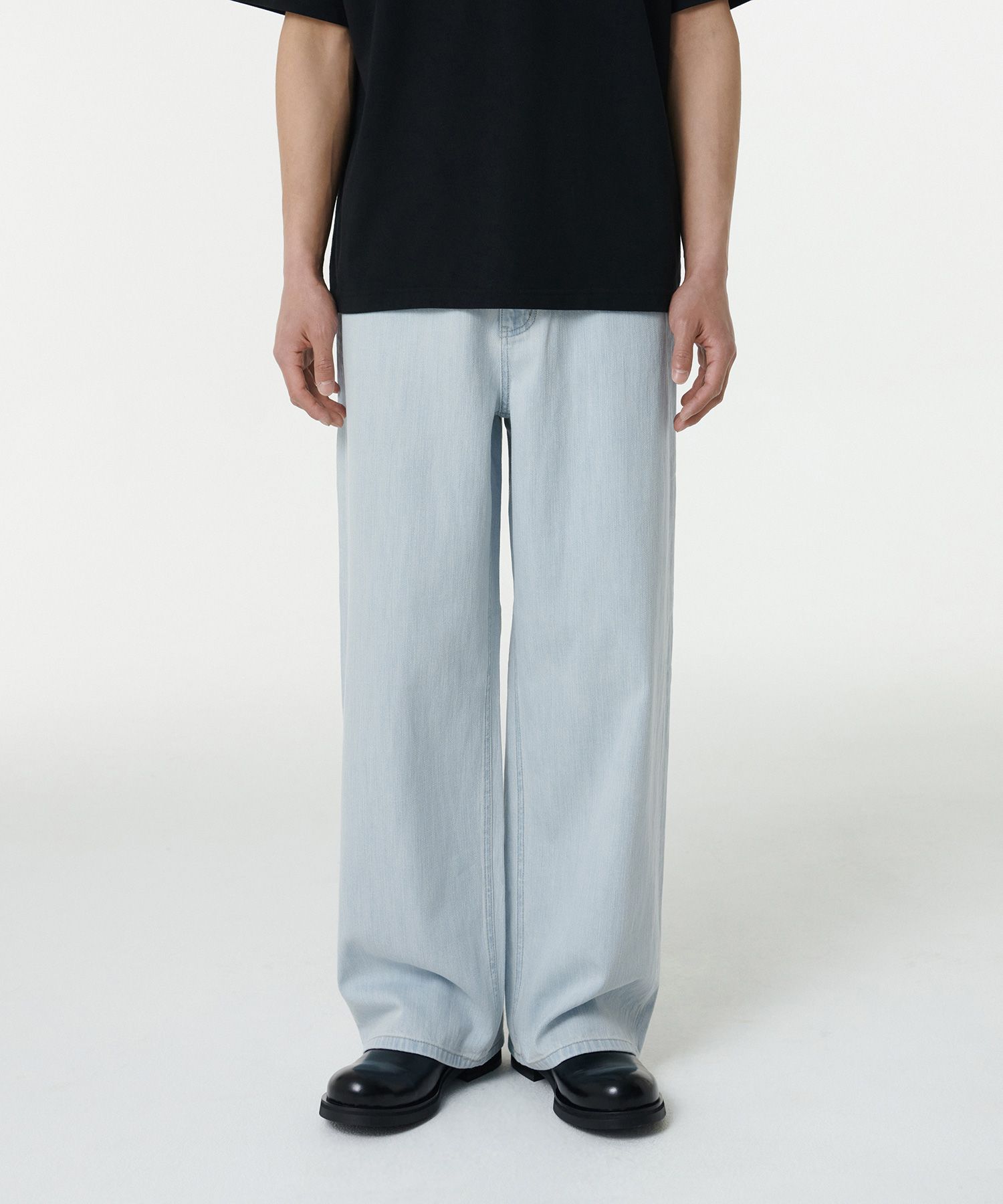 ★MUSINSA STANDARD★ Linen-like extra wide denim pants bleac MUSINSA | MUSINSA STANDARD Linen-like extra wide denim pants
