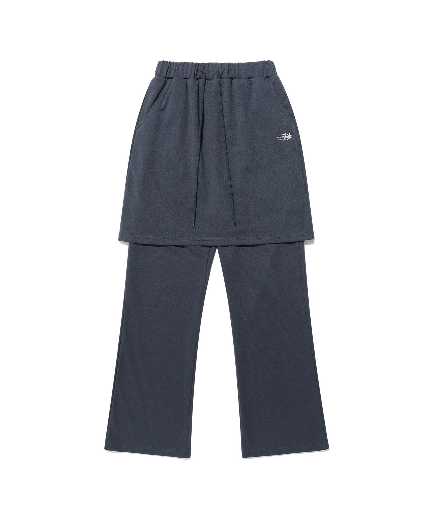 ボトムスその他 [NICEGHOSTCLUB]LOGO SWEAT LAYERED PANTS_BURGUNDY(NG2DFUPA9 e43a39184acfa3590b33bbb073d0d2