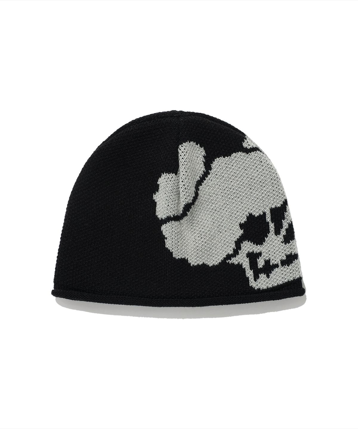 나이스고스트클럽(NICEGHOSTCLUB) SKULL HEAD KNIT BUCKET HAT_BLACK(NG2ESUAB21A)