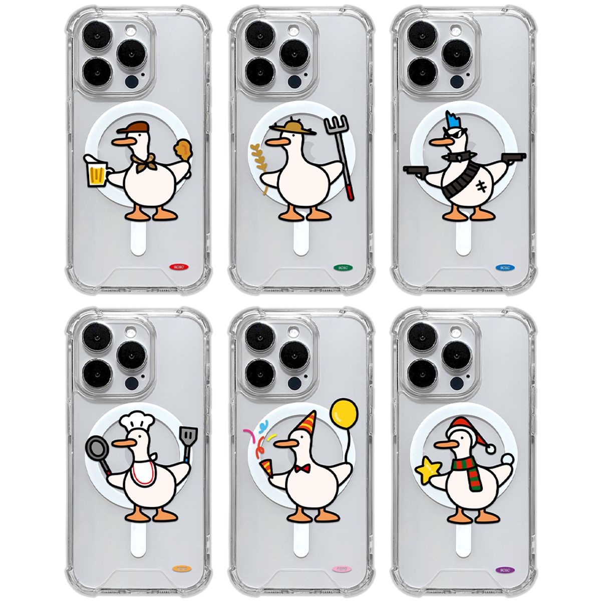 코쿼드(COQUAD) 9C9C 아임 덕키 맥세이프 젤하드 케이스