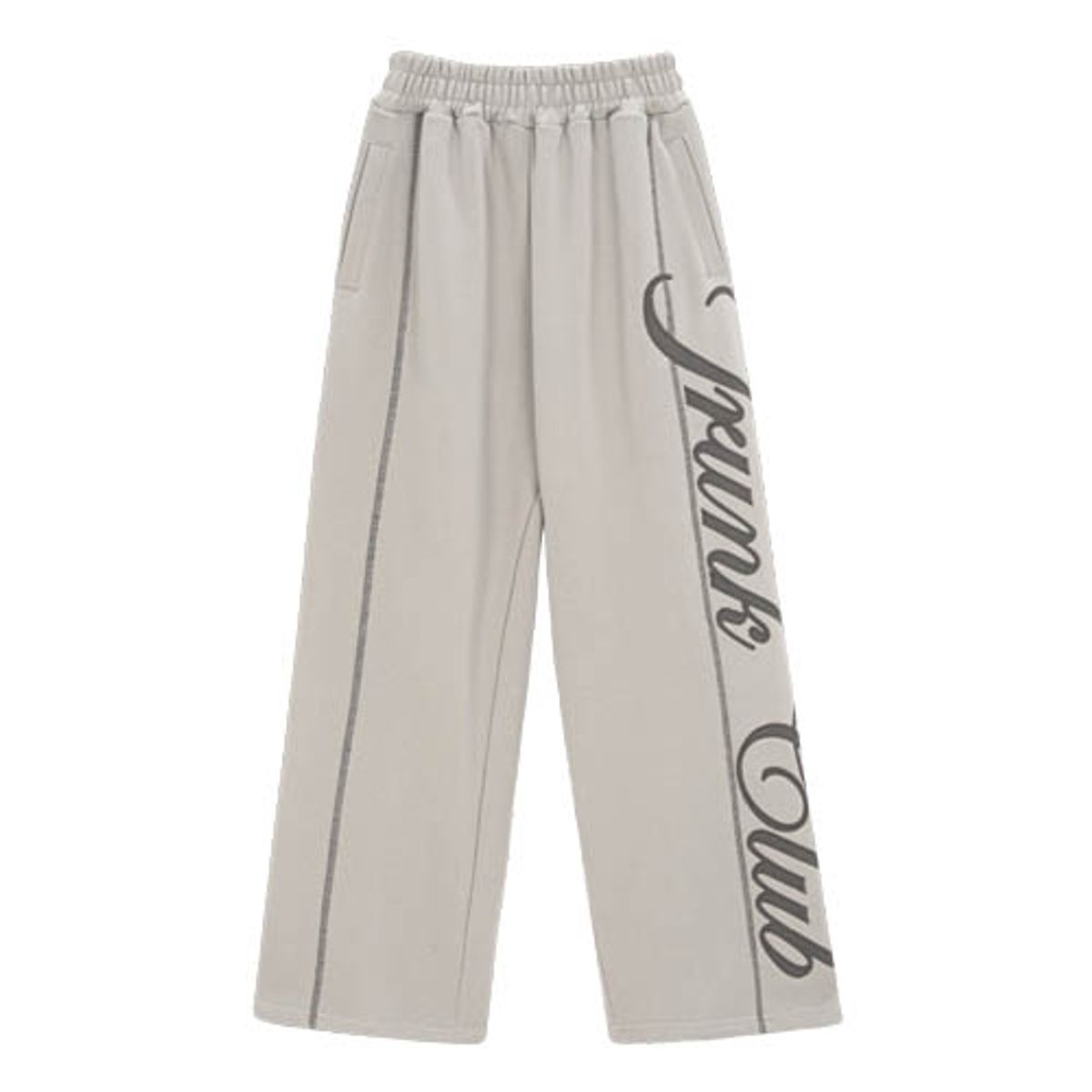 아웃 오브 트렁크(OUT OF TRUNK) TRUNK Embroidered Logo Sweatpants (Beige)