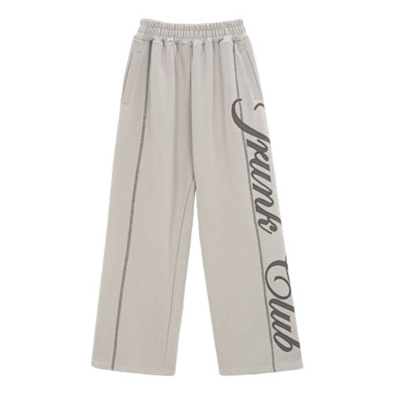 TRUNK Embroidered Logo Sweatpants (Beige)