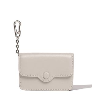 도트 콤팩트 키링 명함지갑 카드지갑 웜그레이