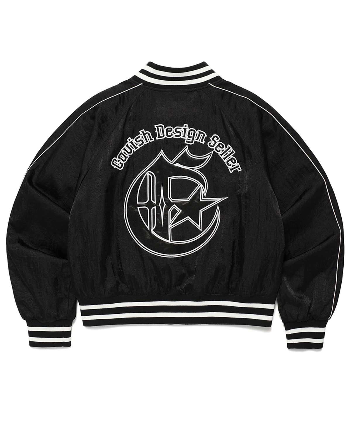 카비시(CAVISH) W SIDELINE BOMBER JACKET BLACK(CV2ESFB963A)