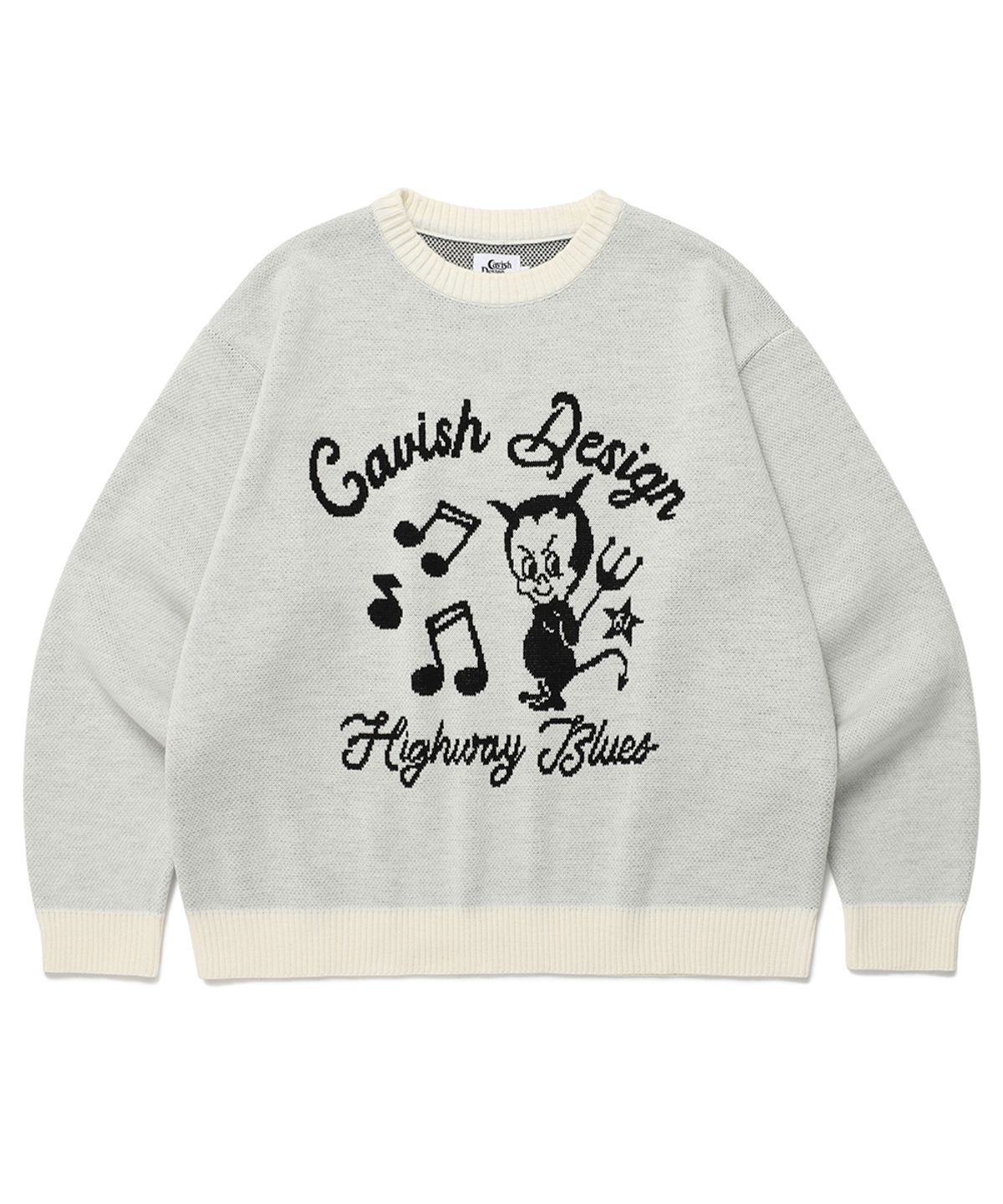 카비시(CAVISH) 61ROAD KNIT SWEATER IVORY(CV2ESUK600A)