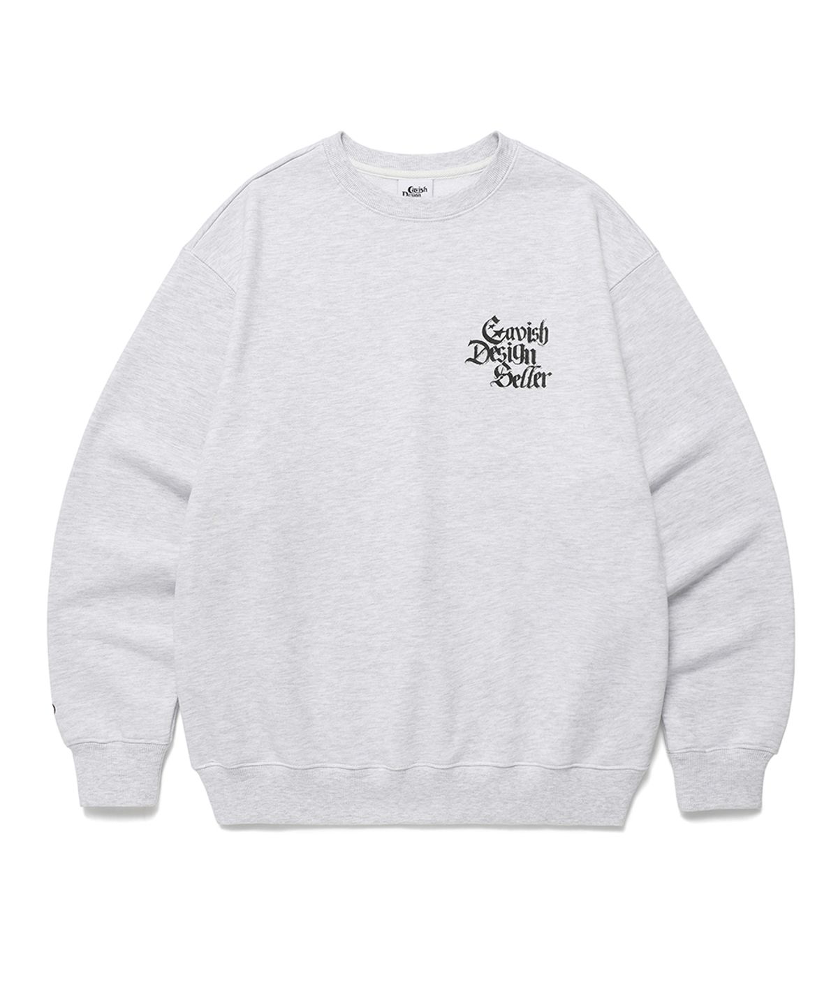 카비시(CAVISH) GOTHIC SELLER LOGO SWEATSHIRT LIGHT GREY(CV2ESUM443A)
