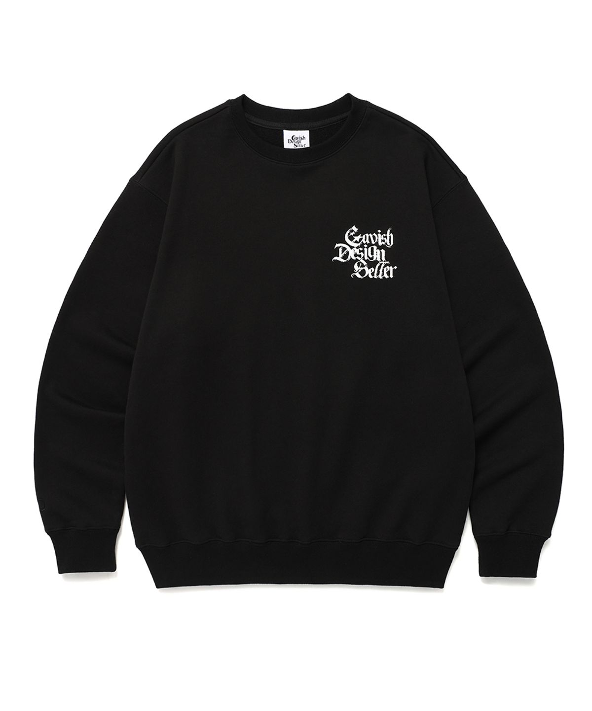 카비시(CAVISH) GOTHIC SELLER LOGO SWEATSHIRT BLACK(CV2ESUM443A)