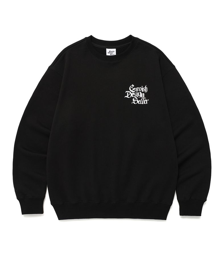 GOTHIC SELLER LOGO SWEATSHIRT BLACK(CV2ESUM443A)