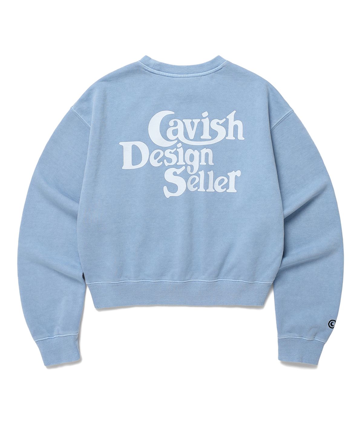 카비시(CAVISH) W PIGMENT SELLER LOGO SWEATSHIRT BLUE(CV2ESFM444A)
