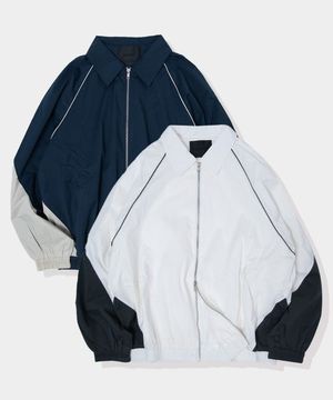 투웨이 카라 멀티 파이핑 윈드브레이커 점퍼 자켓