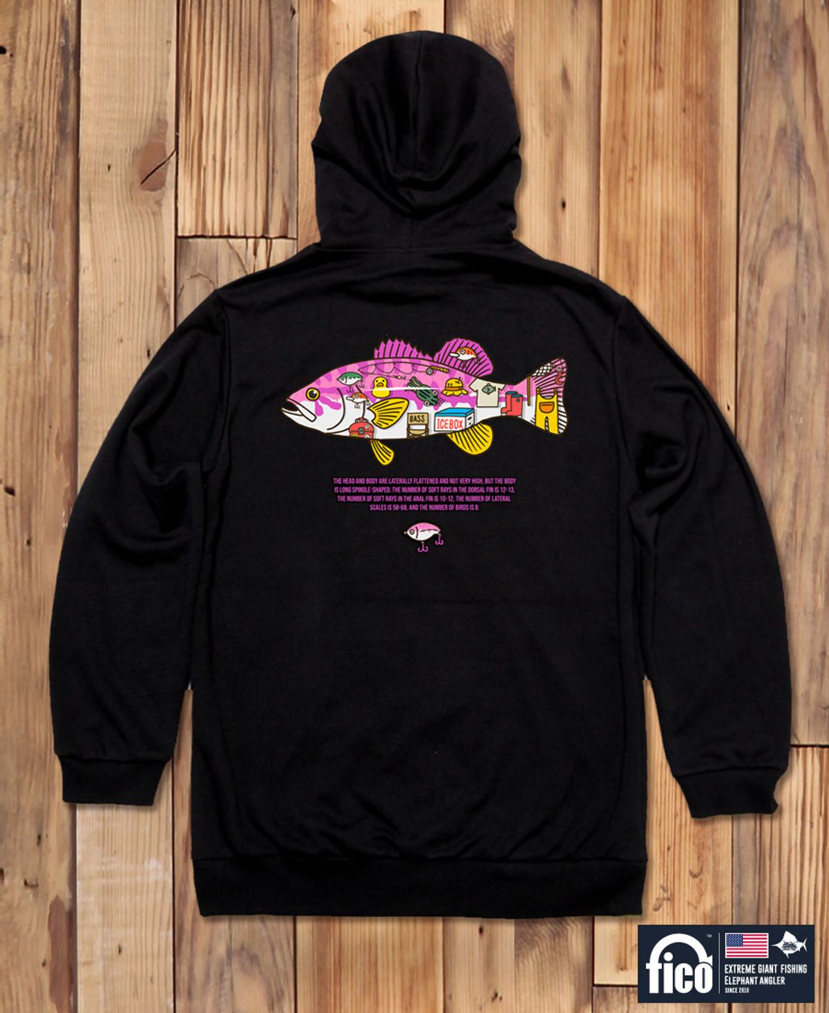 돌돌(DOLDOL) FICO-HOODY-143  익스트림 낚시 브랜드  피코 캐릭터 그래픽 후드티 후디