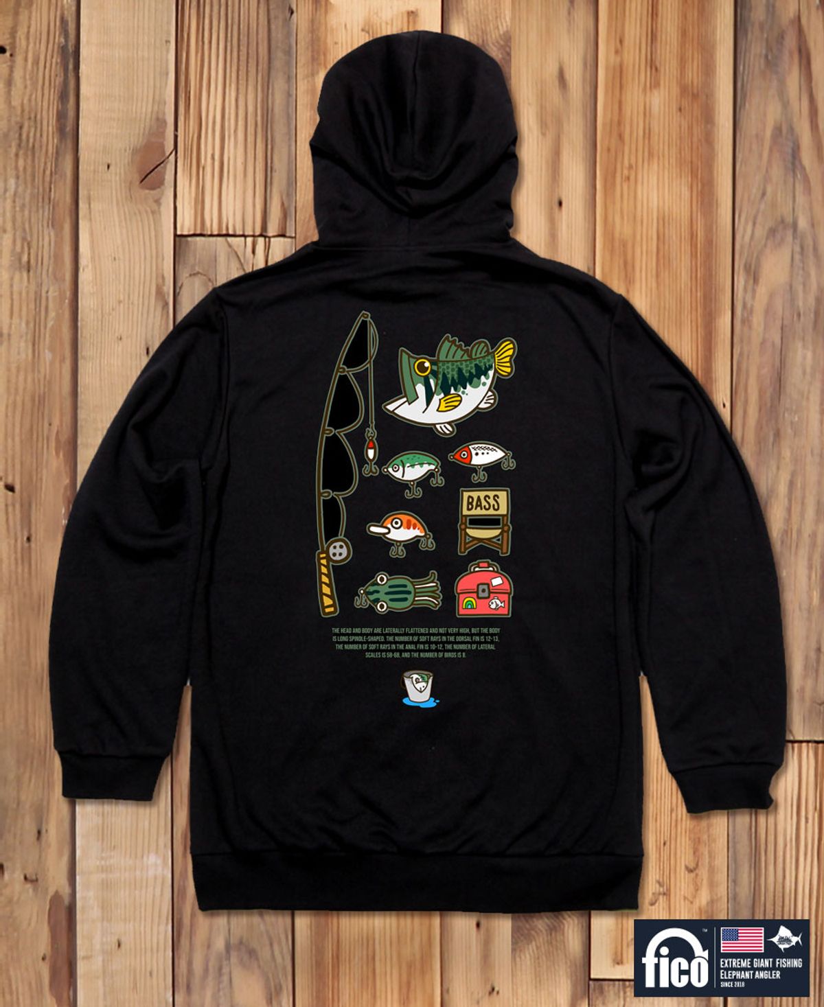 돌돌(DOLDOL) FICO-HOODY-144  익스트림 낚시 브랜드  피코 캐릭터 그래픽 후드티 후디