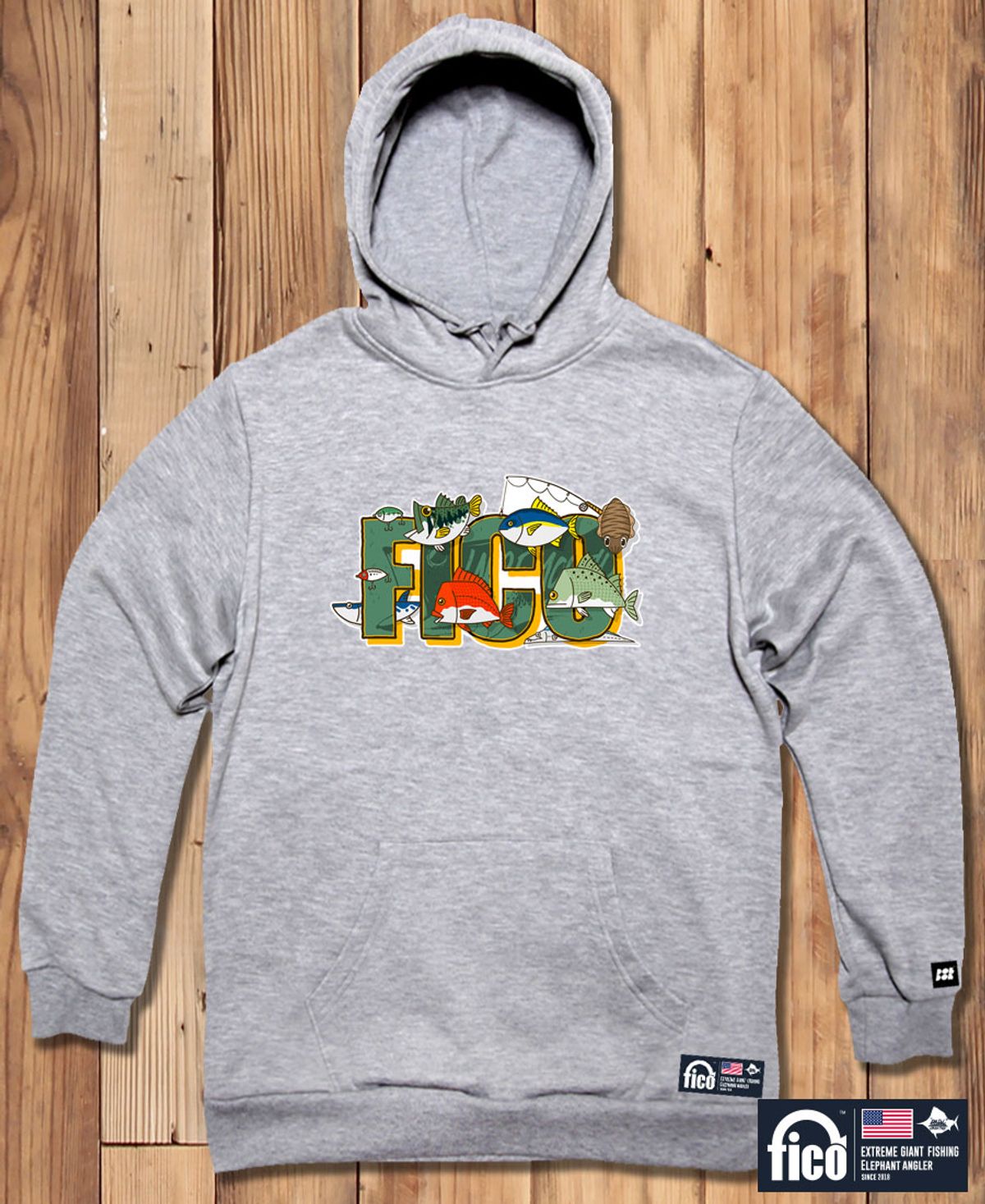 돌돌(DOLDOL) FICO-HOODY-148  익스트림 낚시 브랜드  피코 캐릭터 그래픽 후드티 후디