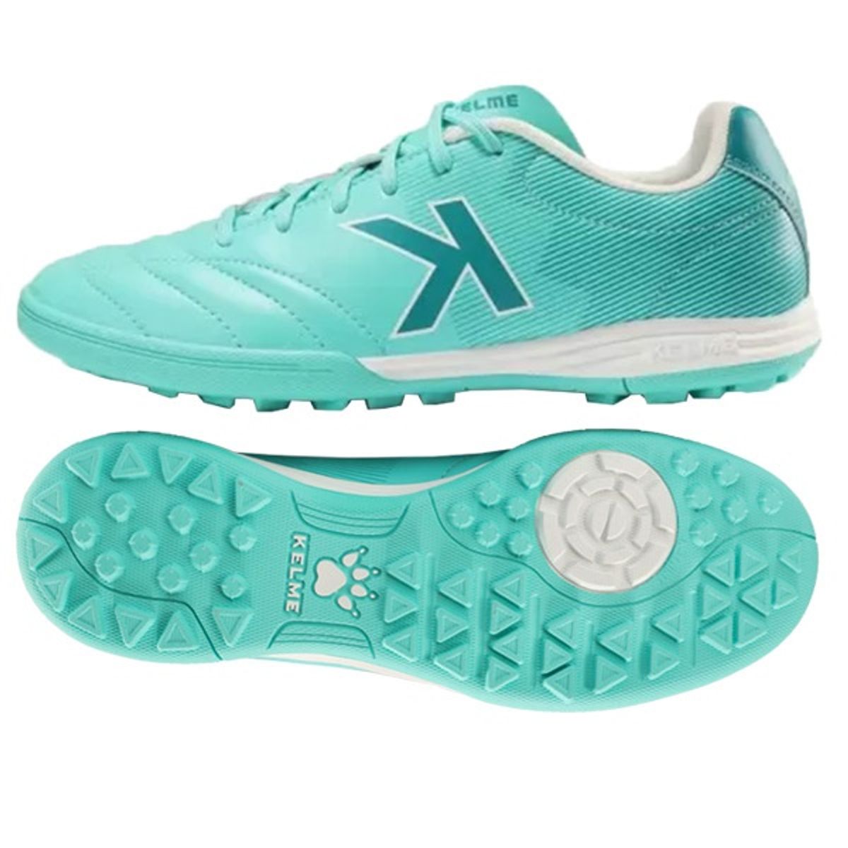 켈미(KELME) 8232ZX3104 TF 여성 풋살화 민트 그린/화이트