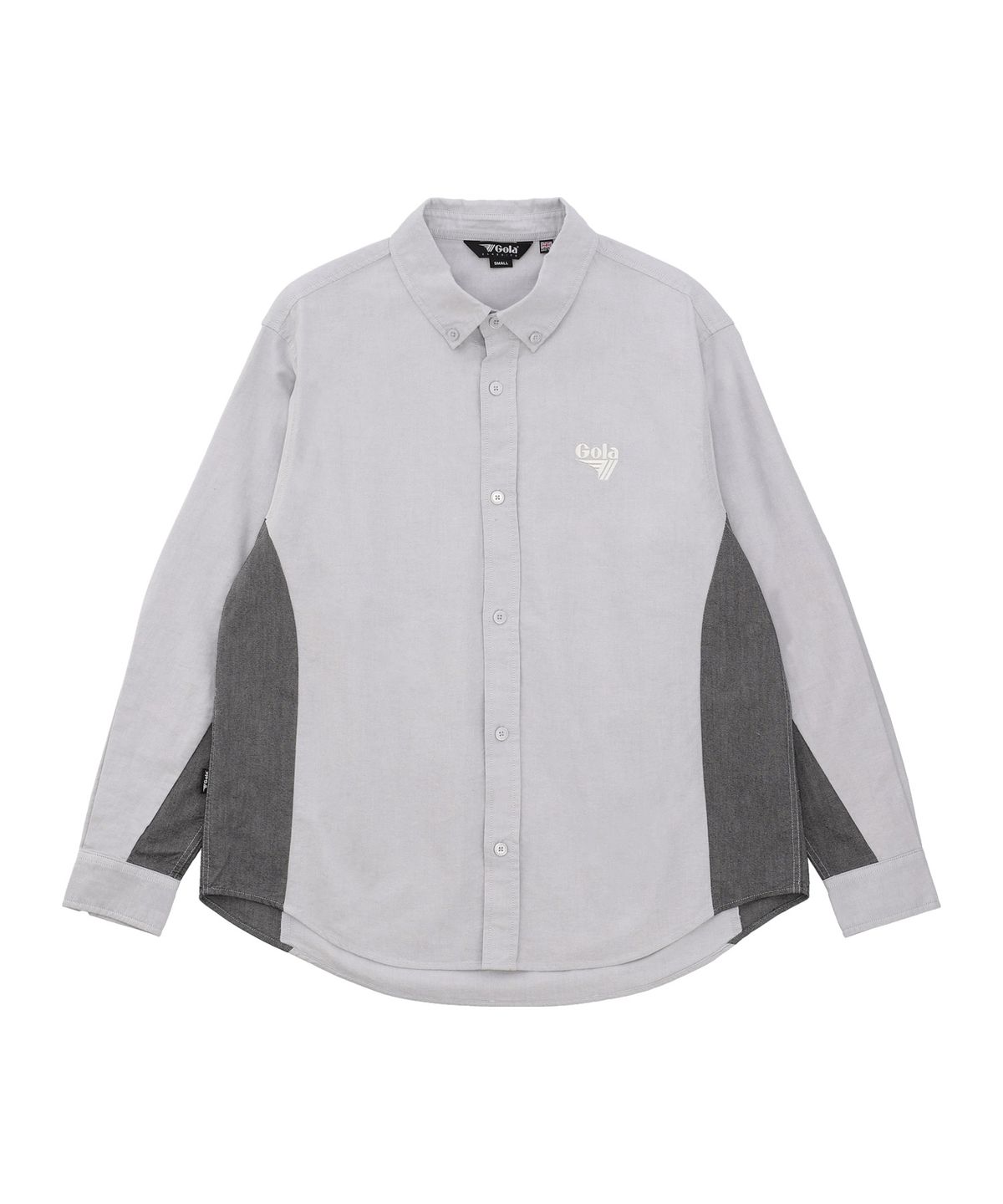 골라(GOLA) COLOR BLOCK OXFORD SHIRTS [GRAY]