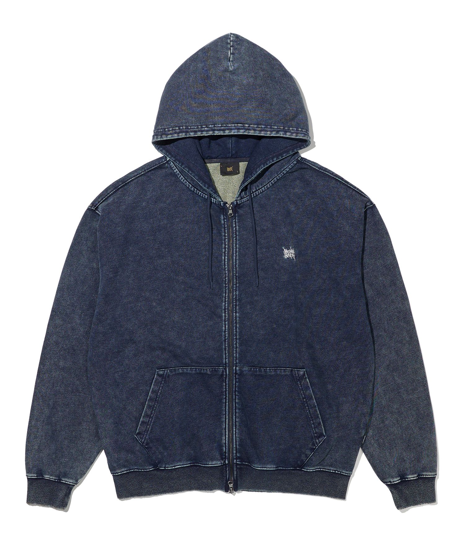 ★BROWNBREATH★ PIGMENT DENIM HOOD ZIP UP INDIGO MUSINSA | BROWNBREATH PIGMENT DENIM HOOD ZIP UP - INDIGO