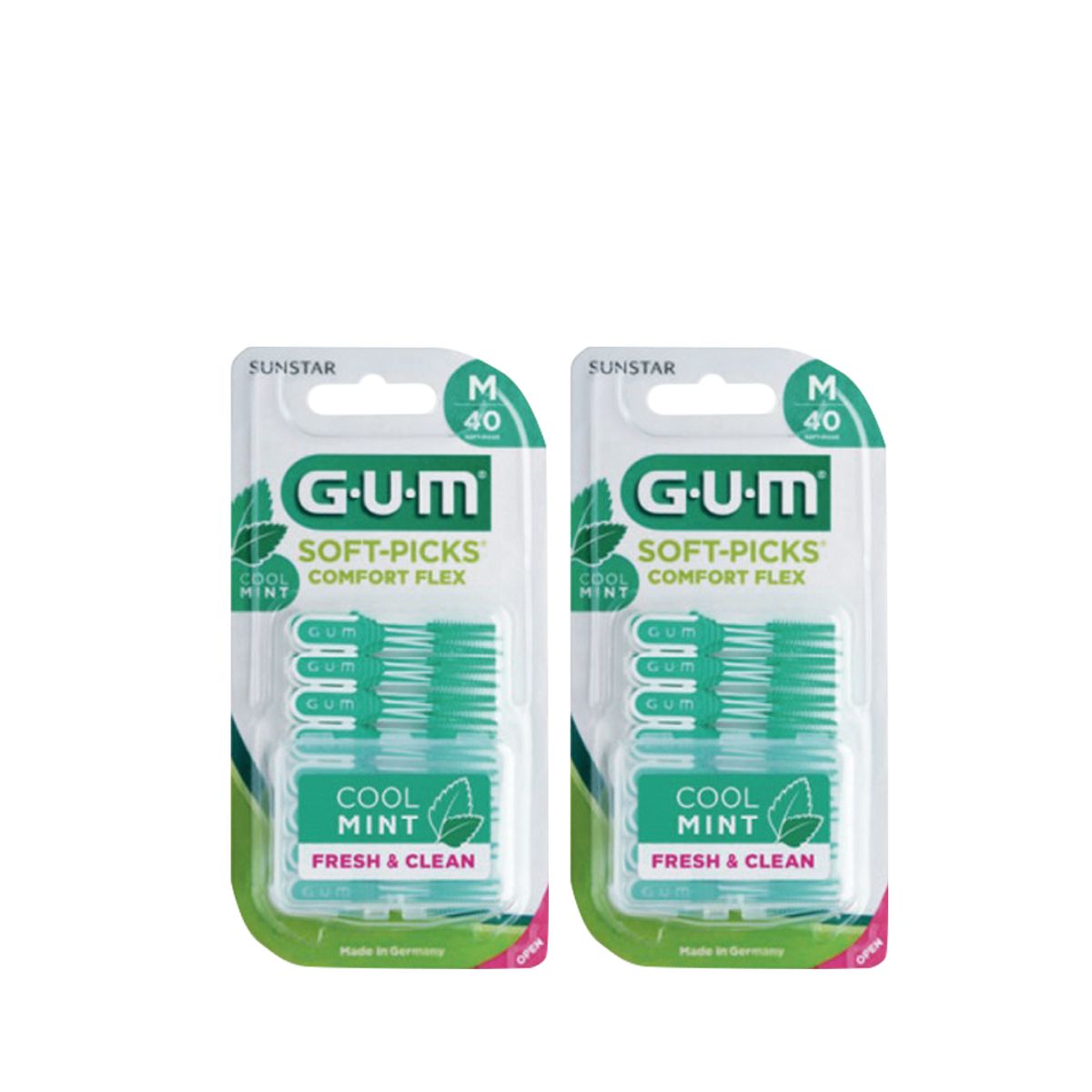 검(GUM) 소프트픽 컴포트플렉스 민트 (40P) 2개입