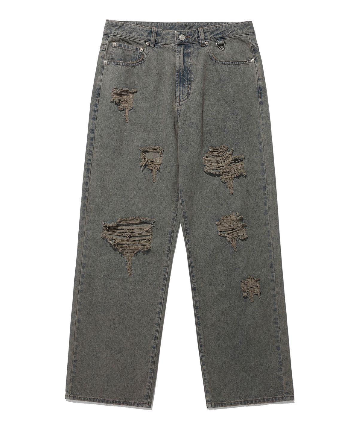 이스트쿤스트(ISTKUNST) DIRTY WASHING WIDE DENIM PANTS_BEIGE(IK2ESMD111A)