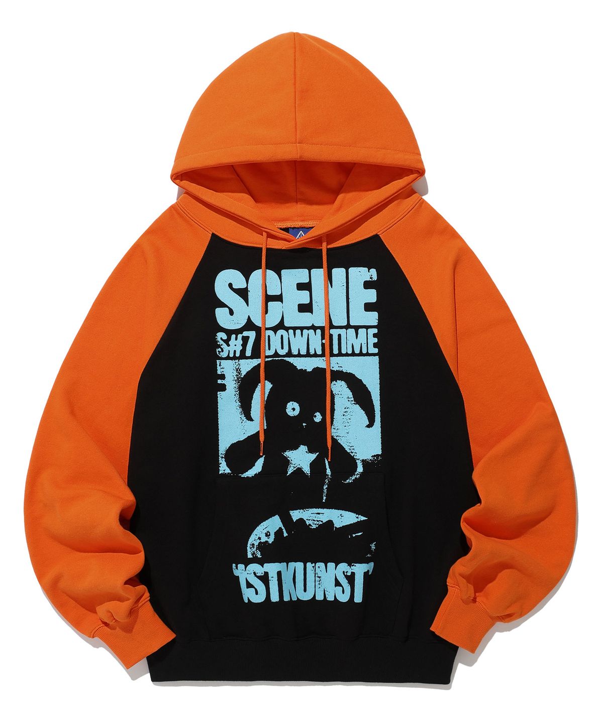 이스트쿤스트(ISTKUNST) SCENE BUNNY RAGLAN HOODIE_BLACK(IK2ESMM409A)