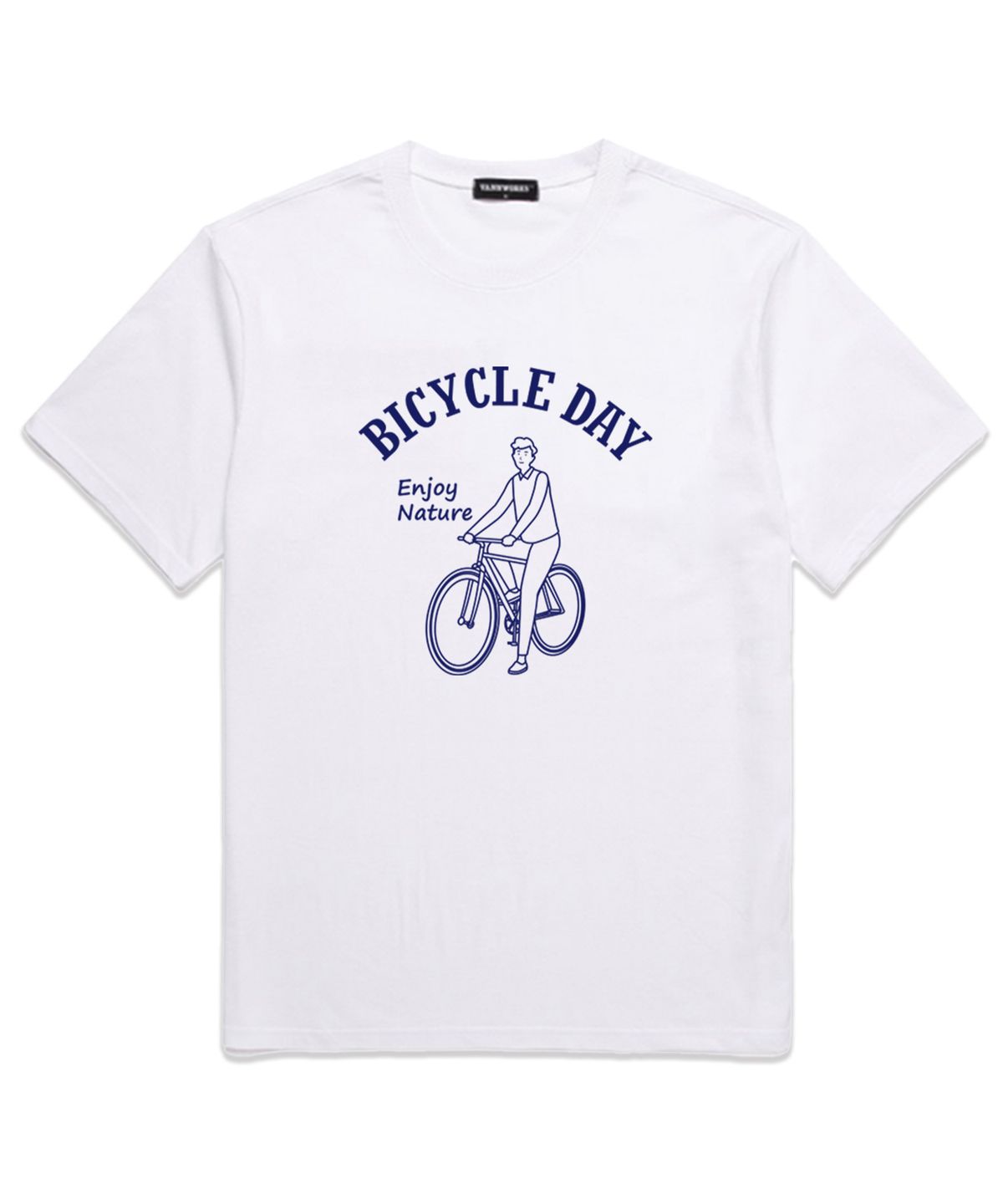 밴웍스(VANNWORKS) BICYCLE DAY 오버핏 반팔 티셔츠 (VS0058) 화이트