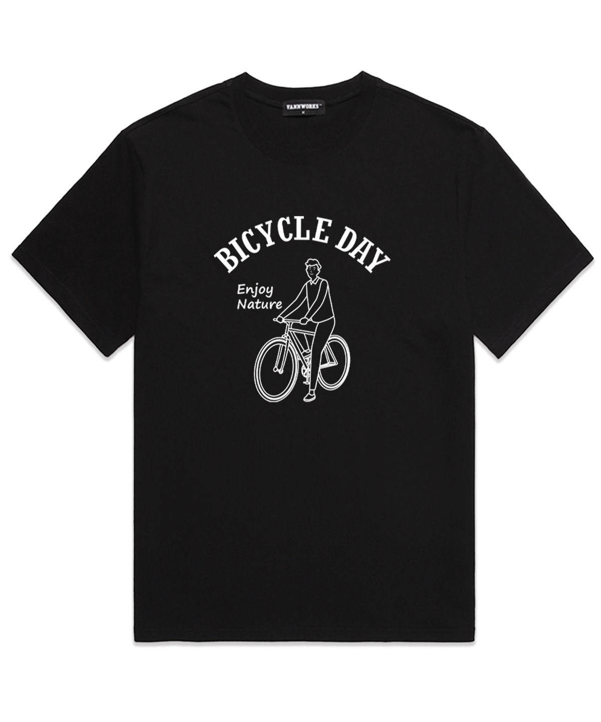 밴웍스(VANNWORKS) BICYCLE DAY 오버핏 반팔 티셔츠 (VS0058) 블랙