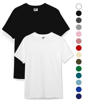 20수 무지 크루넥 반팔티셔츠 14COLOR