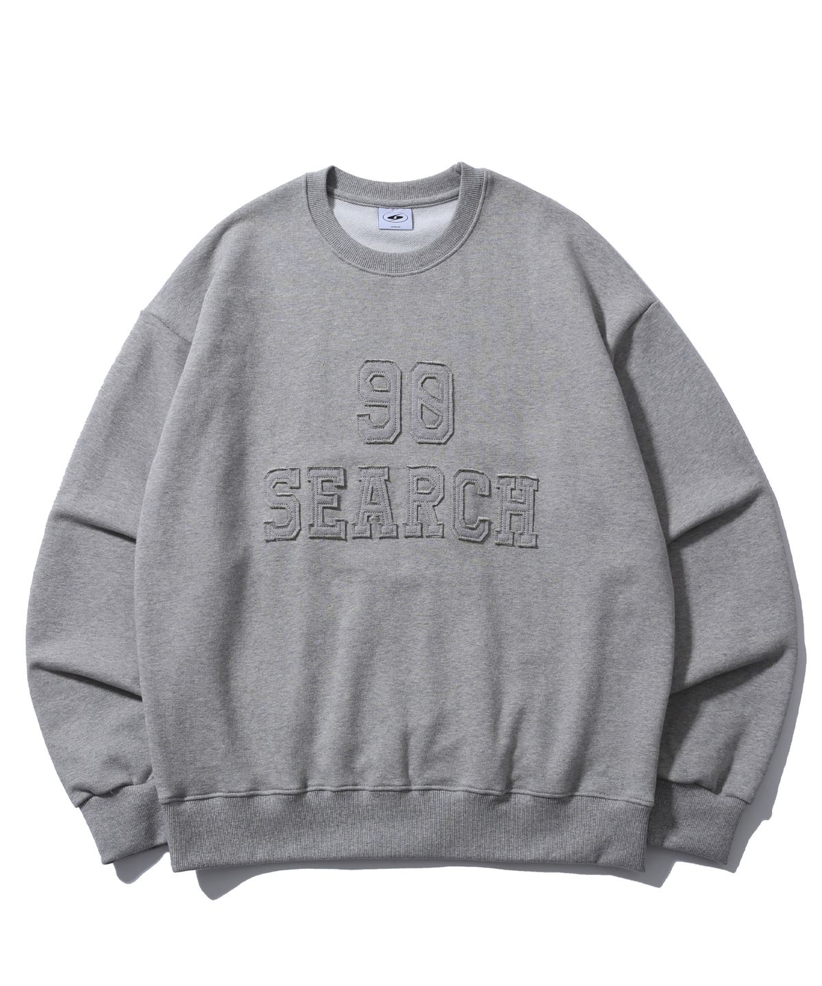 써치410(SEARCH410) 써치 로고 스웨트셔츠 그레이