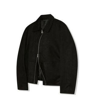 86-IRO134 세미다트 스타디움 스웨이드 자켓 블랙