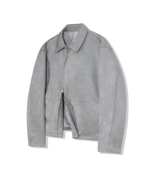 86-IRO134 세미다트 스타디움 스웨이드 자켓 그레이