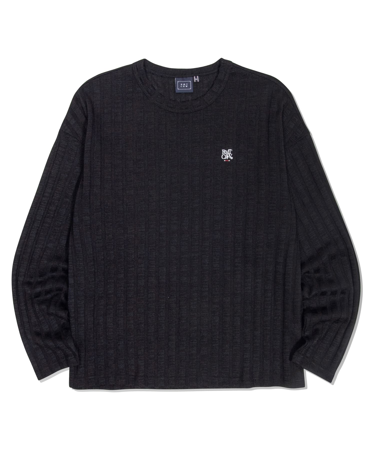 【ROMANTIC CROWN】24SS★ WIDE KNIT CREWNECK MUSINSA | ROMANTIC CROWN Wide knit crewneck_black