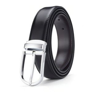 포멀 라운드 가죽 벨트