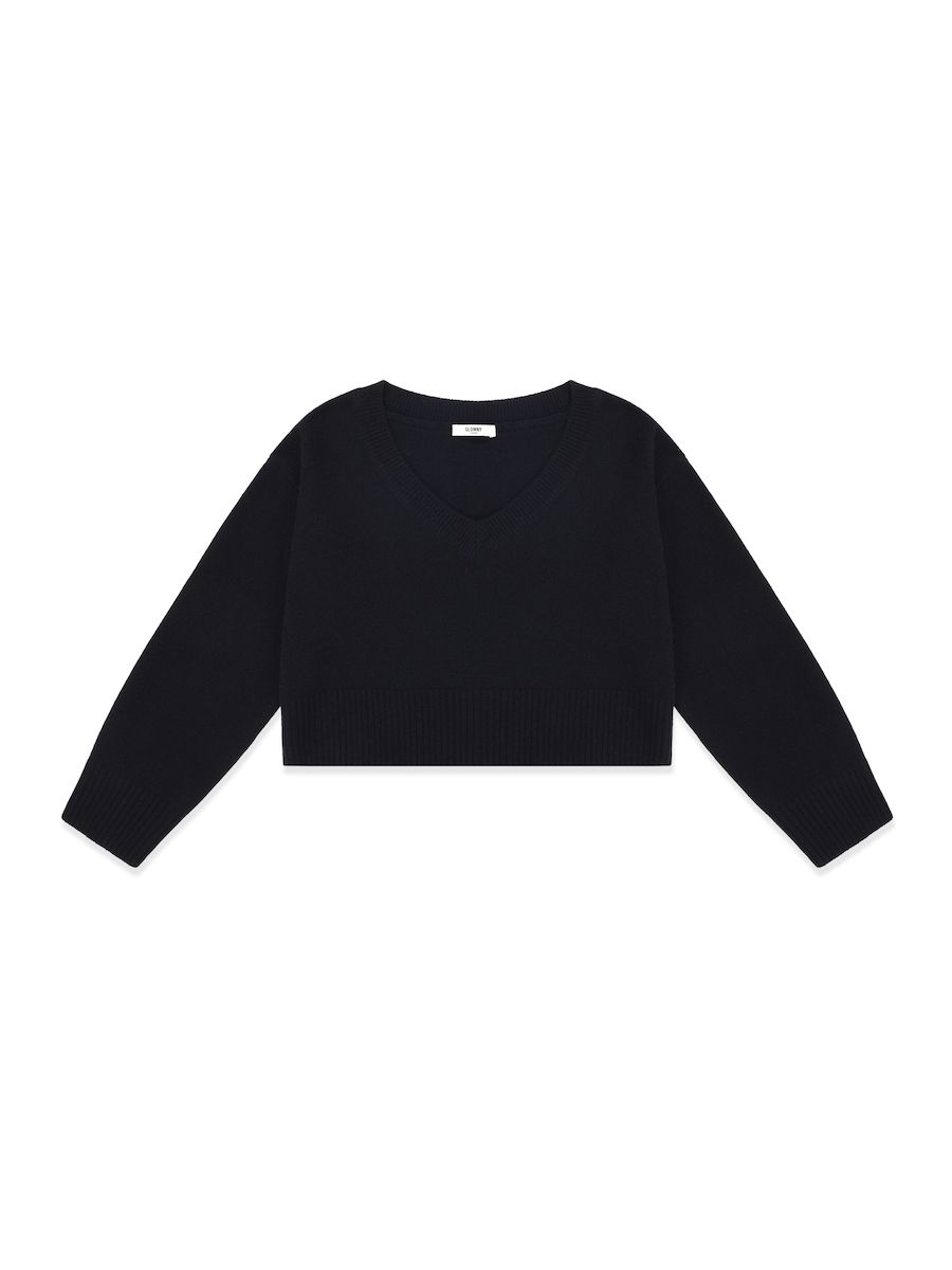 ◆GLOWNY◆ G CLASSIC VNECK LONG SLEEVE NAVY 23T0029 MUSINSA | GLOWNY G CLASSIC V-NECK KNIT PULLOVER (NAVY)