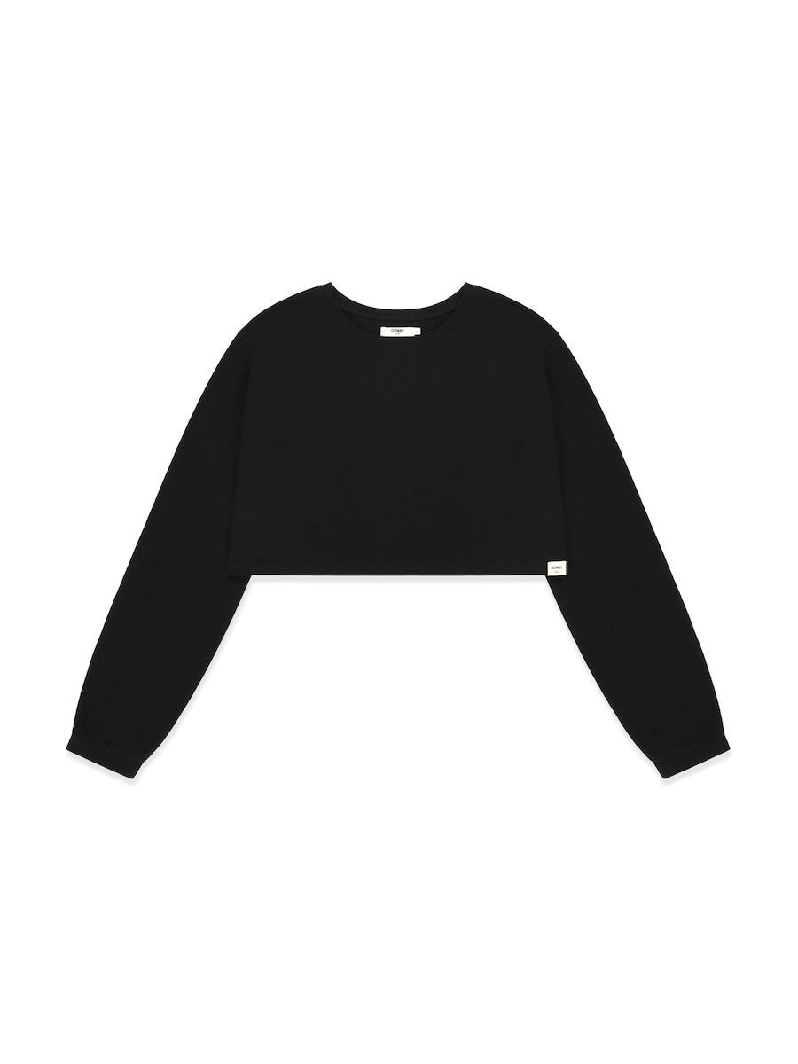 【Glowny】24SS G CLASSIC SOFT CROP LONG SLEEVE MUSINSA | GLOWNY G CLASSIC SOFT CROP LONG SLEEVE (BLACK)