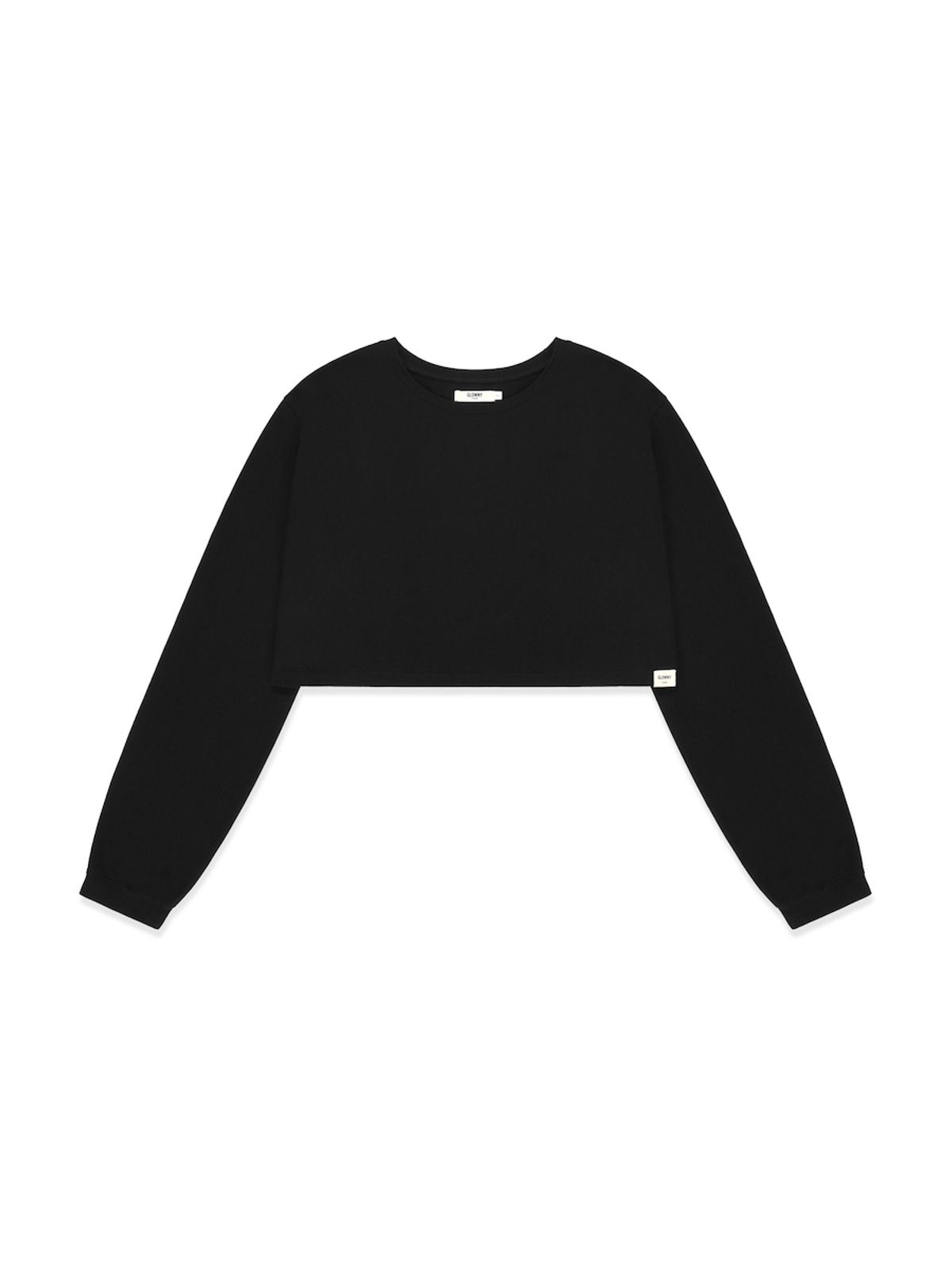 글로니(GLOWNY) G CLASSIC SOFT CROP LONG SLEEVE (BLACK)