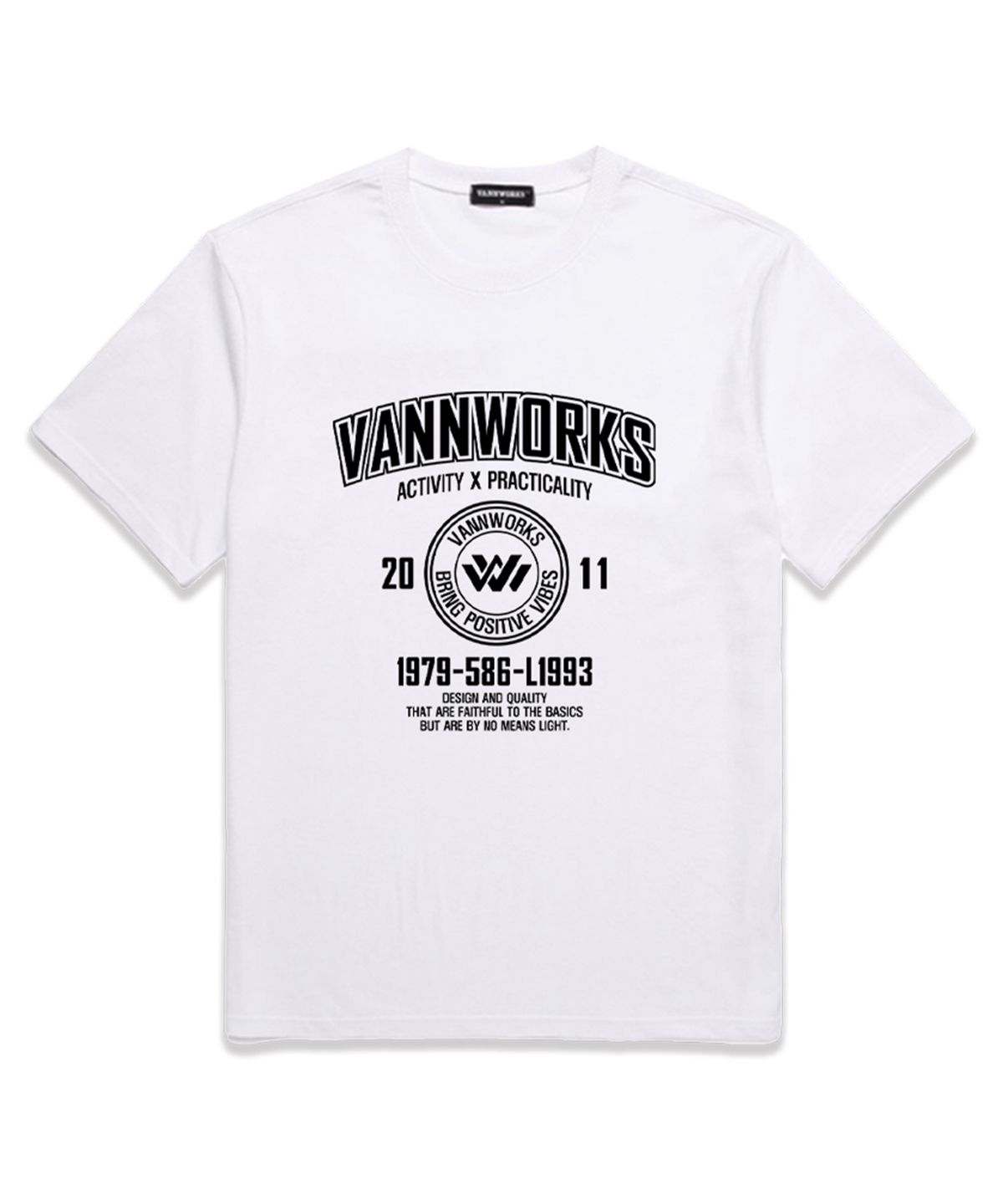 밴웍스(VANNWORKS) ACTIVITY ARCH 오버핏 반팔 티셔츠 (VS0062) 화이트