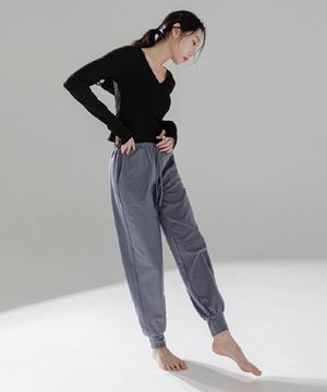 여성요가복 앵클 슬릿 밴딩 팬츠 5PP3540