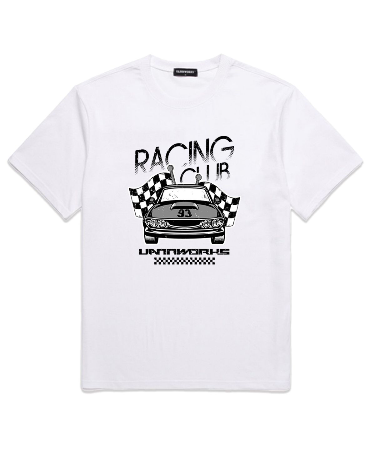 밴웍스(VANNWORKS) RACING CLUB 오버핏 반팔 티셔츠 (VS0071) 화이트