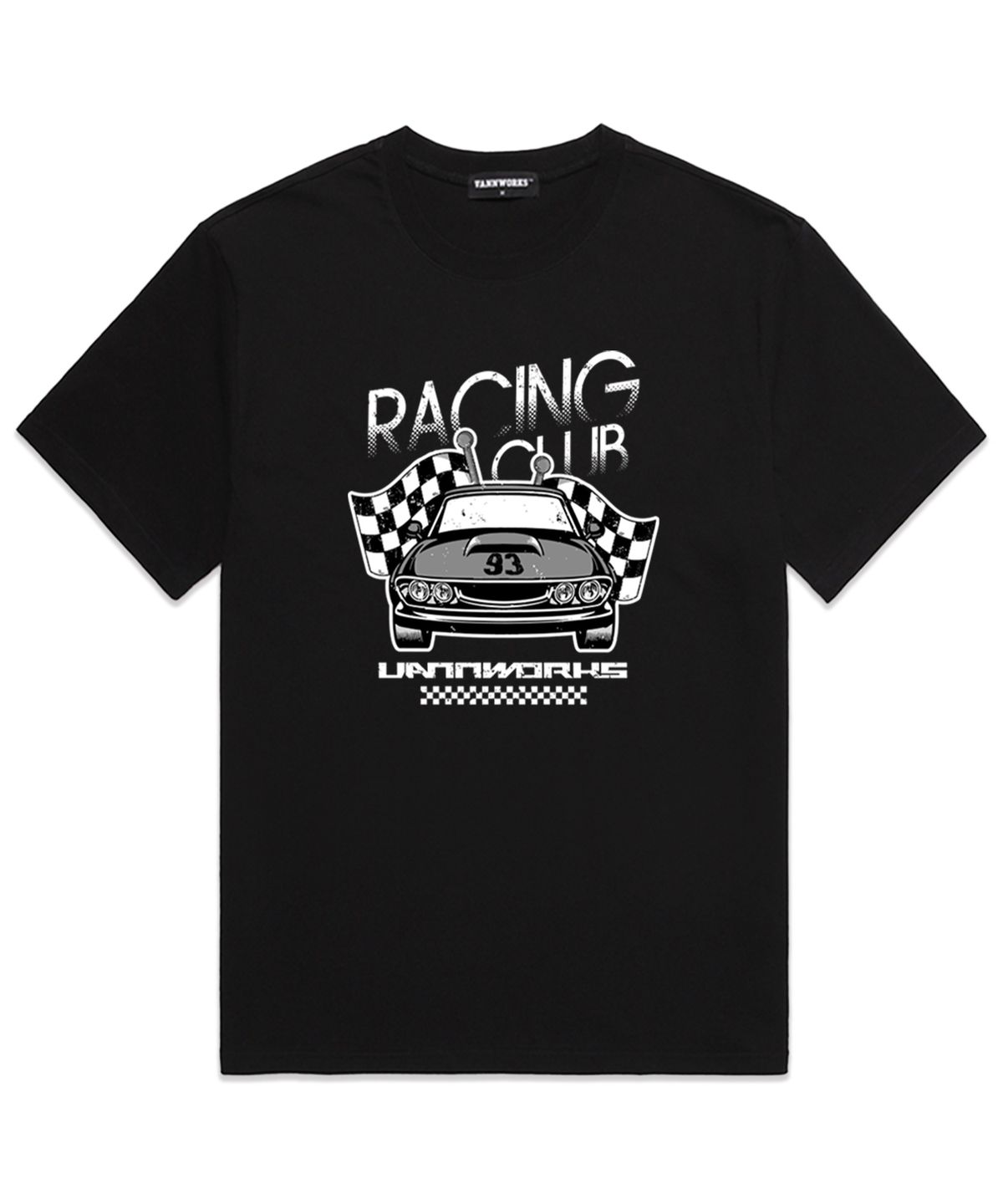 밴웍스(VANNWORKS) RACING CLUB 오버핏 반팔 티셔츠 (VS0071) 블랙