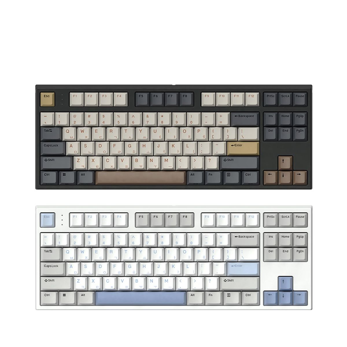 한성컴퓨터(HANSUNG COMPUTER) GK777SE OfficeMaster 8K 저소음 윤활 기계식 키보드 토독 (브라운슈가 토독 35g/넌클릭)