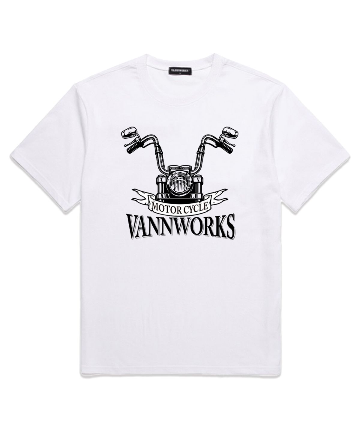 밴웍스(VANNWORKS) Motorcycle 오버핏 반팔 티셔츠 (VS0073) 화이트