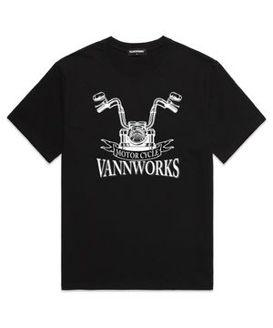Motorcycle 오버핏 반팔 티셔츠 (VS0073) 블랙