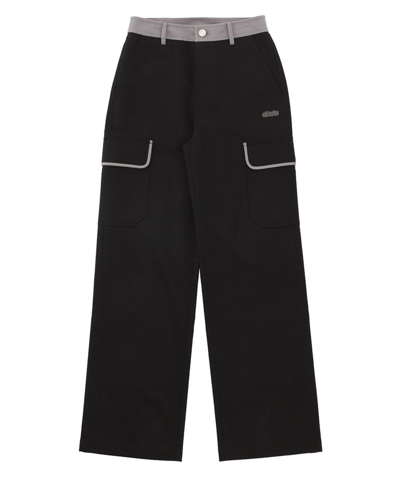 로우라이즈 포켓 팬츠 [BLACK]