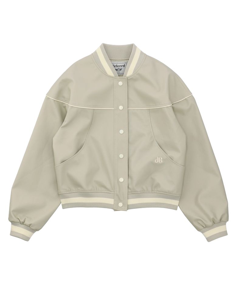 레더 포인트 자켓 [LIGHT KHAKI]