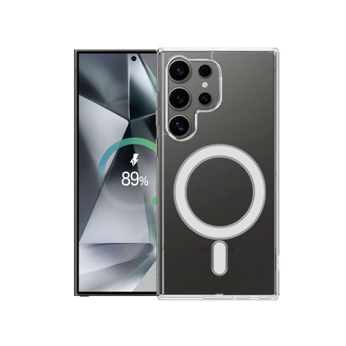 가우런(GAURUN) 갤럭시 S24 시리즈  맥세이프 마그네틱 퓨어 하이브리드 투명 케이스