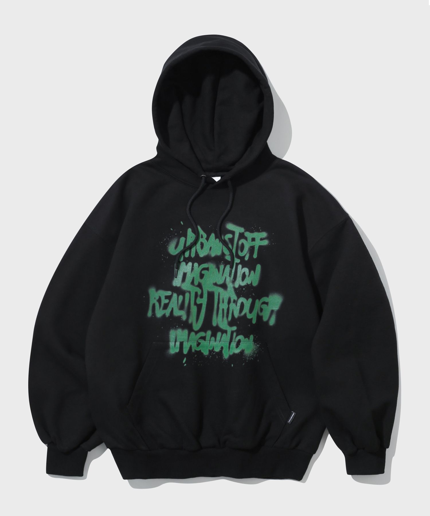 URBANSTOFF ユニセックス Scribble Paint フーディー PB MUSINSA | URBANSTOFF Scrubble Paint Hoodie (Black)
