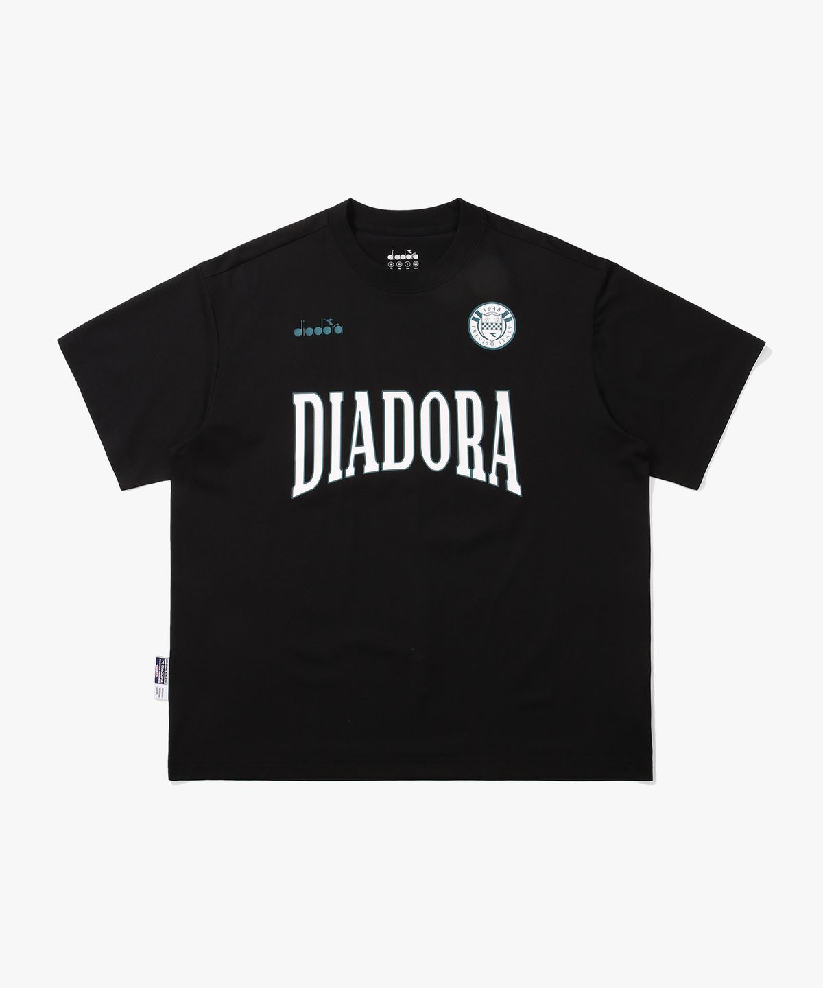 디아도라(diadora) 판타지스타 져지 티셔츠 BLACK