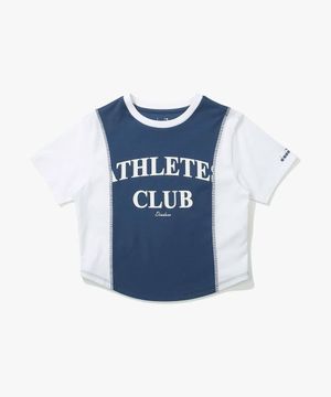 크래프트 블럭 티셔츠 NAVY