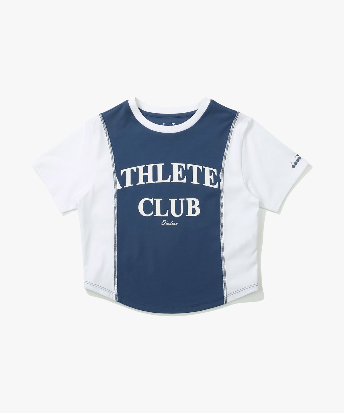 디아도라(diadora) 크래프트 블럭 티셔츠 NAVY